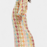 Shanice Vestido Maxi con Estampado Geométrico
