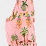 Evangeline Vestido Estampado con Hombros Caídos