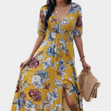 Bonnie Vestido de Verano con Estampado Floral y Silueta Definida