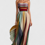 Leticia Vestido Sin Mangas y de Colores Vivos
