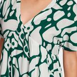 Nélida Vestido Fluido Impreso con Escote en V