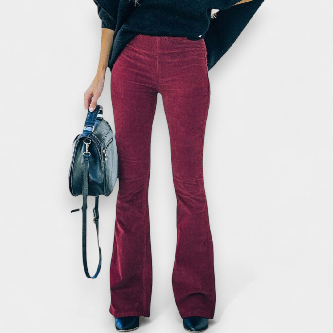 Violeta | Pantalones acampanados de pana