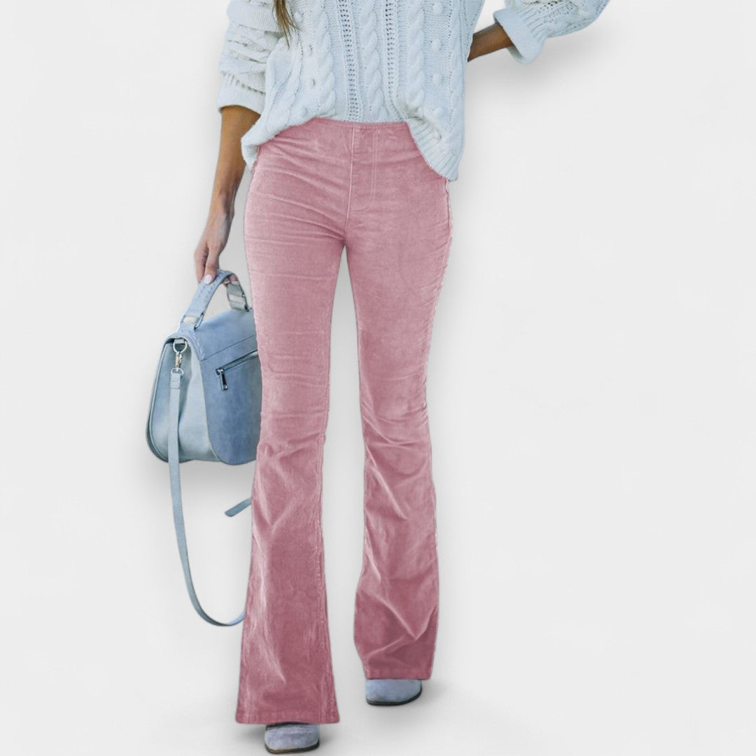 Violeta | Pantalones acampanados de pana