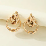 Pendientes Aros Dorados entrelazados