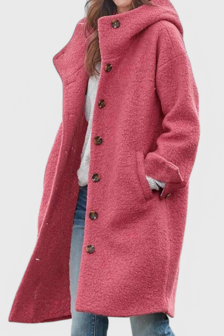Penélope Abrigo de Invierno Elegante con Capucha