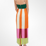 Elsa - Vestido largo multicolor