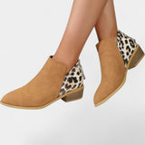 Janicee Botas Ortopédicas con Estampado de Leopardo