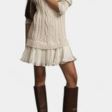 Daina Vestido Mini de Punto con Forma Retorcida