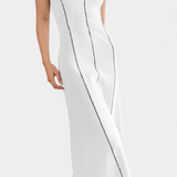 Santona Vestido Maxi Bicolor Sin Mangas