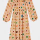 Alvie Vestido Estilo Hada con Estampado de Conchas Marinas