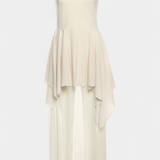 Hollis Vestido Largo con Escote Halter y Espalda Descubierta