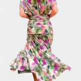 Alondra Vestido Largo Floral Fantasía con Escote en V
