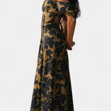 Vinnie Vestido Maxi Sin Mangas de Estampado Vintage
