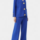 Aireen Conjunto de Punto con Cárdigan y Pantalón de Pierna Ancha