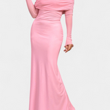 Lorelei Vestido Ajustado de Malla con Escote Recto