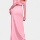 Lorelei Vestido Ajustado de Malla con Escote Recto
