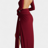 Lira Vestido de Espalda Abierta Atemporal
