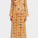 Alvie Vestido Estilo Hada con Estampado de Conchas Marinas