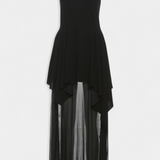 Hollis Vestido Largo con Escote Halter y Espalda Descubierta