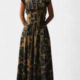 Vinnie Vestido Maxi Sin Mangas de Estampado Vintage