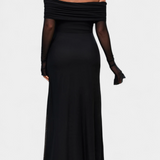 Lorelei Vestido Ajustado de Malla con Escote Recto