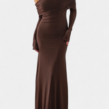 Lorelei Vestido Ajustado de Malla con Escote Recto