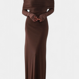 Lorelei Vestido Ajustado de Malla con Escote Recto