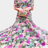 Alondra Vestido Largo Floral Fantasía con Escote en V