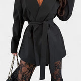 Demelza Conjunto de Blazer Oversized y Pantalones con Encaje Floral