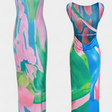 Luella Vestido Pastel de Silueta Fluida y Corte Favorecedor