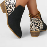 Janicee Botas Ortopédicas con Estampado de Leopardo