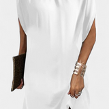 Haruna Vestido Midi Atemporal con Escote Redondo