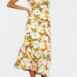 Reya Vestido Asimétrico de Un Hombro con Estampado Floral