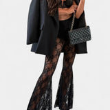 Demelza Conjunto de Blazer Oversized y Pantalones con Encaje Floral