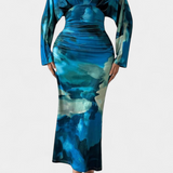 Eulalie Vestido con Mangas Murciélago y Cuello en V