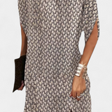 Haruna Vestido Midi Atemporal con Escote Redondo