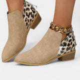 Janicee Botas Ortopédicas con Estampado de Leopardo