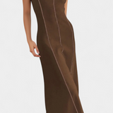 Santona Vestido Maxi Bicolor Sin Mangas