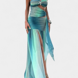Maisie Vestido Maxi Sin Tirantes de Corte A-Line