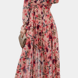 Keti Vestido Maxi Floral de Manga Larga