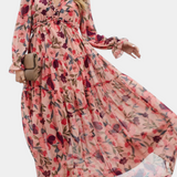 Keti Vestido Maxi Floral de Manga Larga