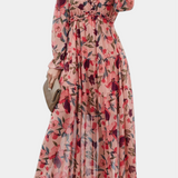 Keti Vestido Maxi Floral de Manga Larga