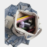 Tilda – Bolsa tote acanalada con detalle de cordón