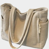 Tilda – Bolsa tote acanalada con detalle de cordón
