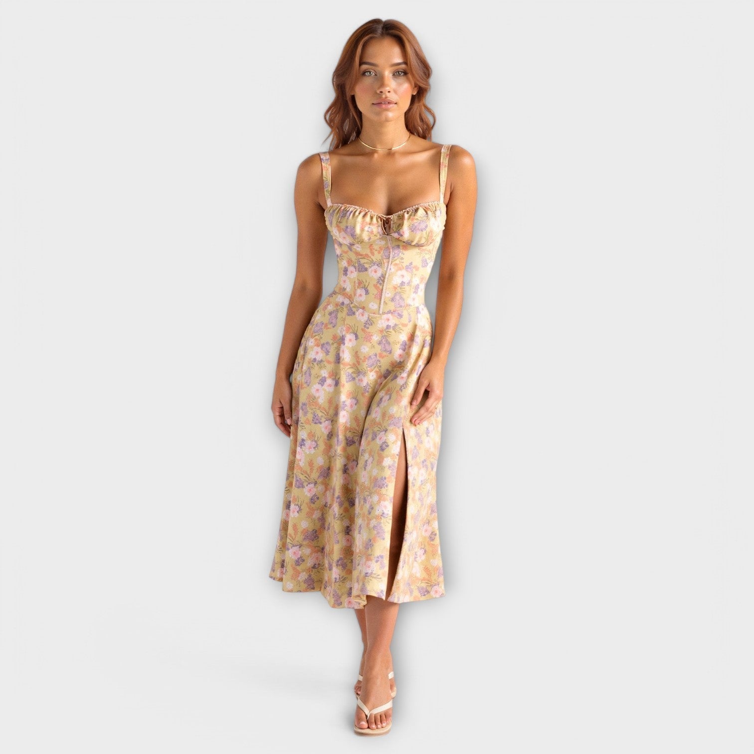 Kira - Vestido corsé midi