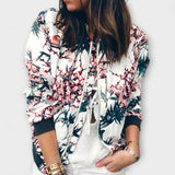 Kaelin - Chaqueta bomber elegante con estampado de flores