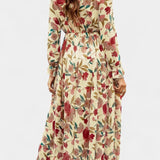 Keti Vestido Maxi Floral de Manga Larga